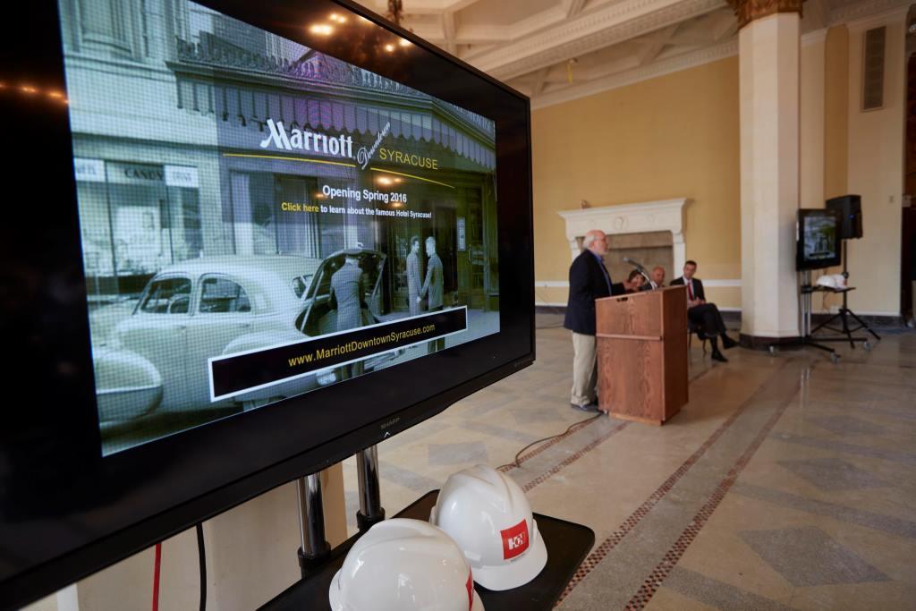 Read more about the article Press Conference: Hotel Syracuse To Become Marriott Downtown Syracuse